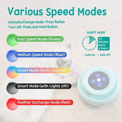 Robin Egg Blue 2-in-1 interactive cat toy — view 7